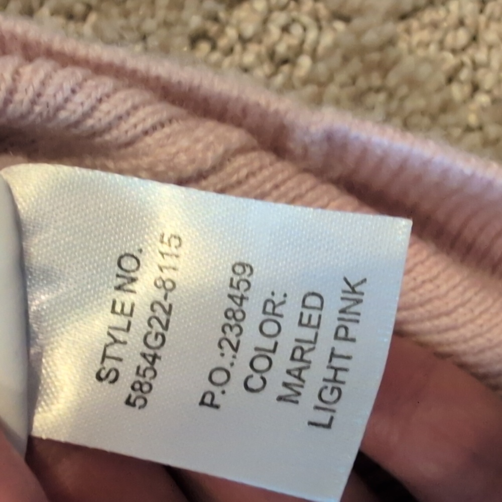 Paige Cashmere Light Pink Keslee Sweater - Picture 4 of 8